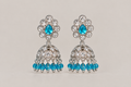 Aqua & Silver Jhumka
