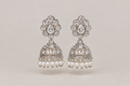 Pearl & Silver Jhumka