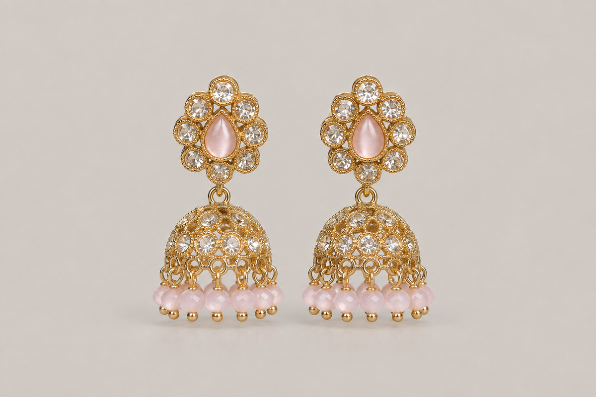 Rose & Gold Jhumka