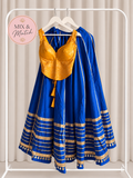 Royal Blue & Gold Lehenga