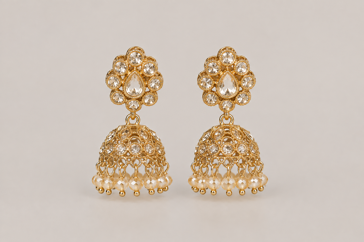 Champagne & Gold Jhumka